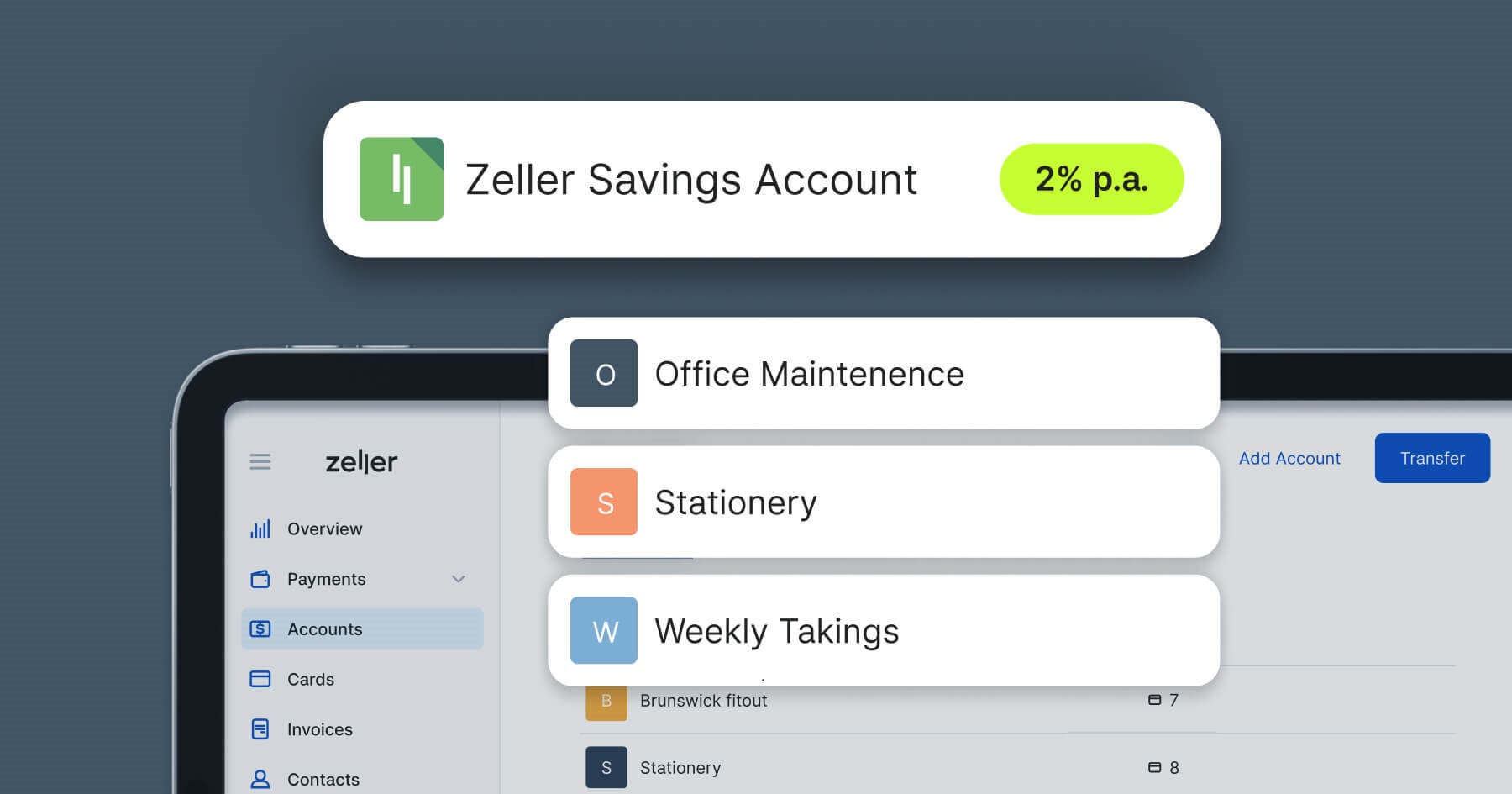 Zeller adds Savings Account to suite of financial solutions